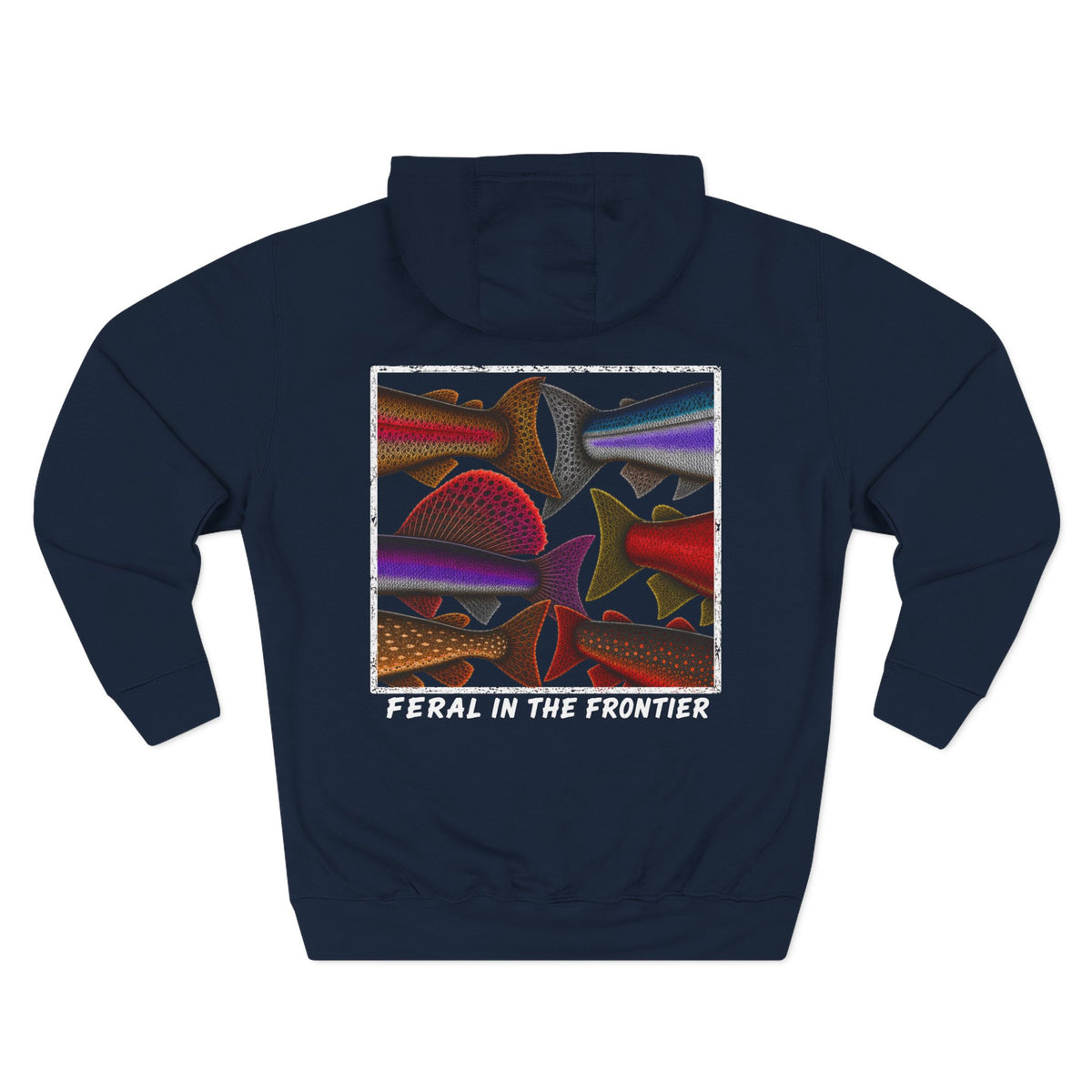Fish Tails Three-Panel Fleece Hoodie