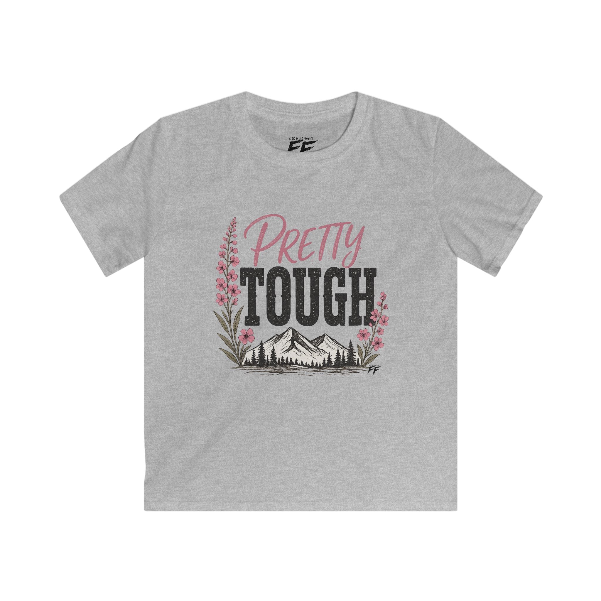 Pretty Tough Shirt for Girls | Feral in the Frontier Tee | Outdoor Kids Graphic Tee | Country Girl Shirt | Wild & Free Kids Shirt