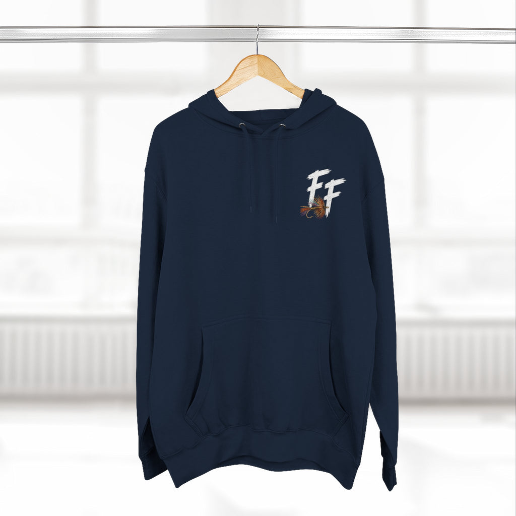 Fish Tails Three-Panel Fleece Hoodie