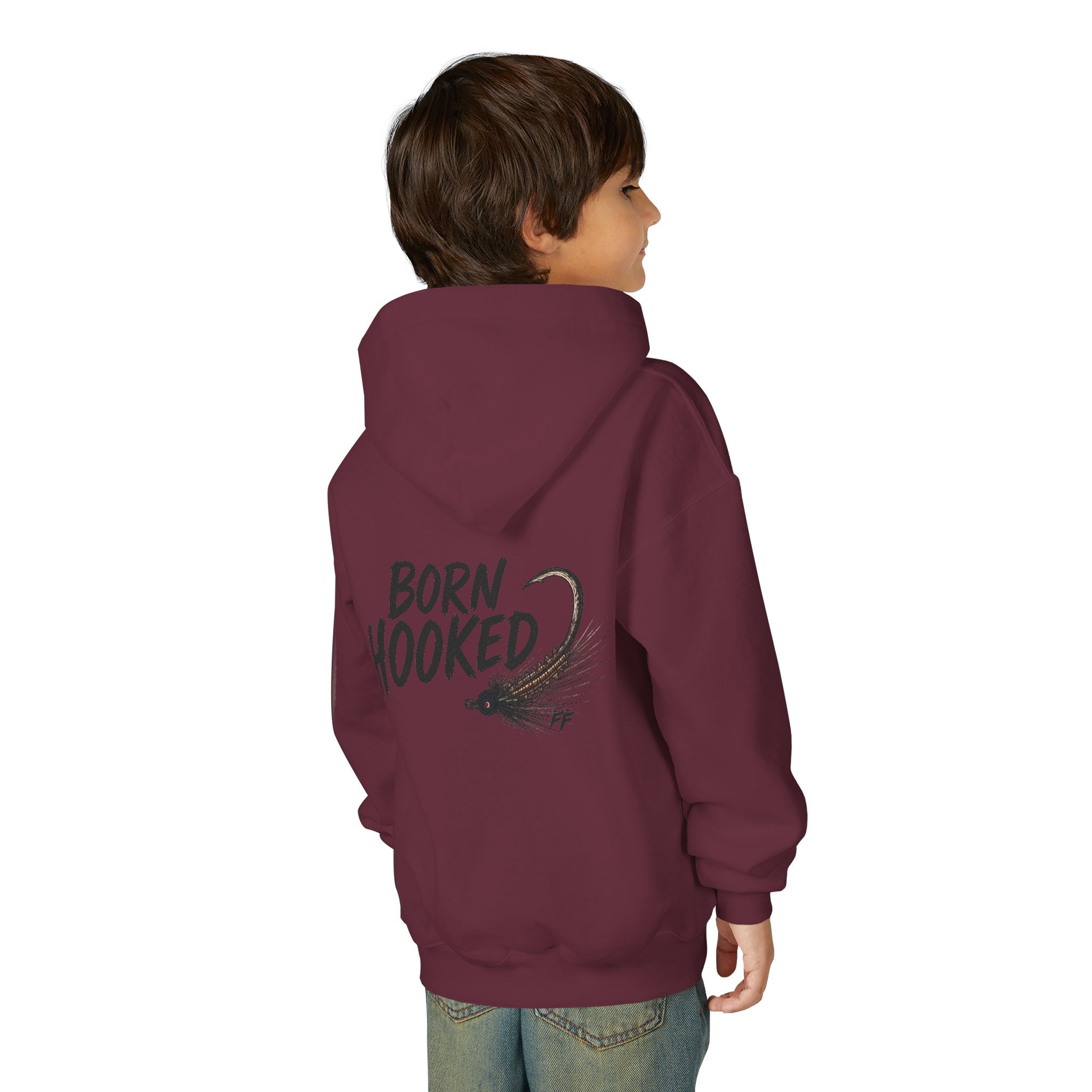 Born Hooked Kids Fishing Shirt | Alaska Salmon Tee | Outdoor Kids Shirt | River Life | Feral in the Frontier