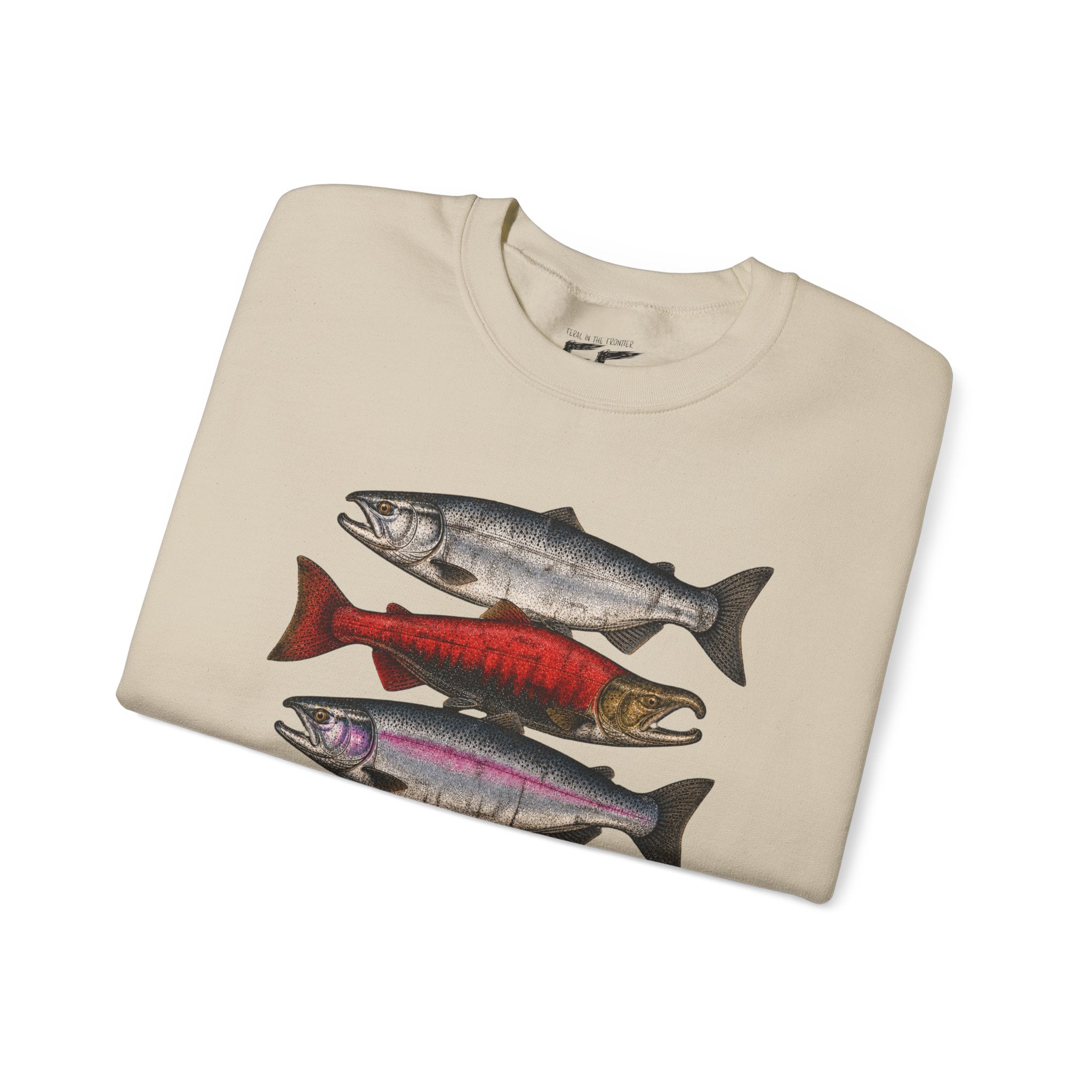 Wild salmon. Real grit. Crewneck Sweatshirt