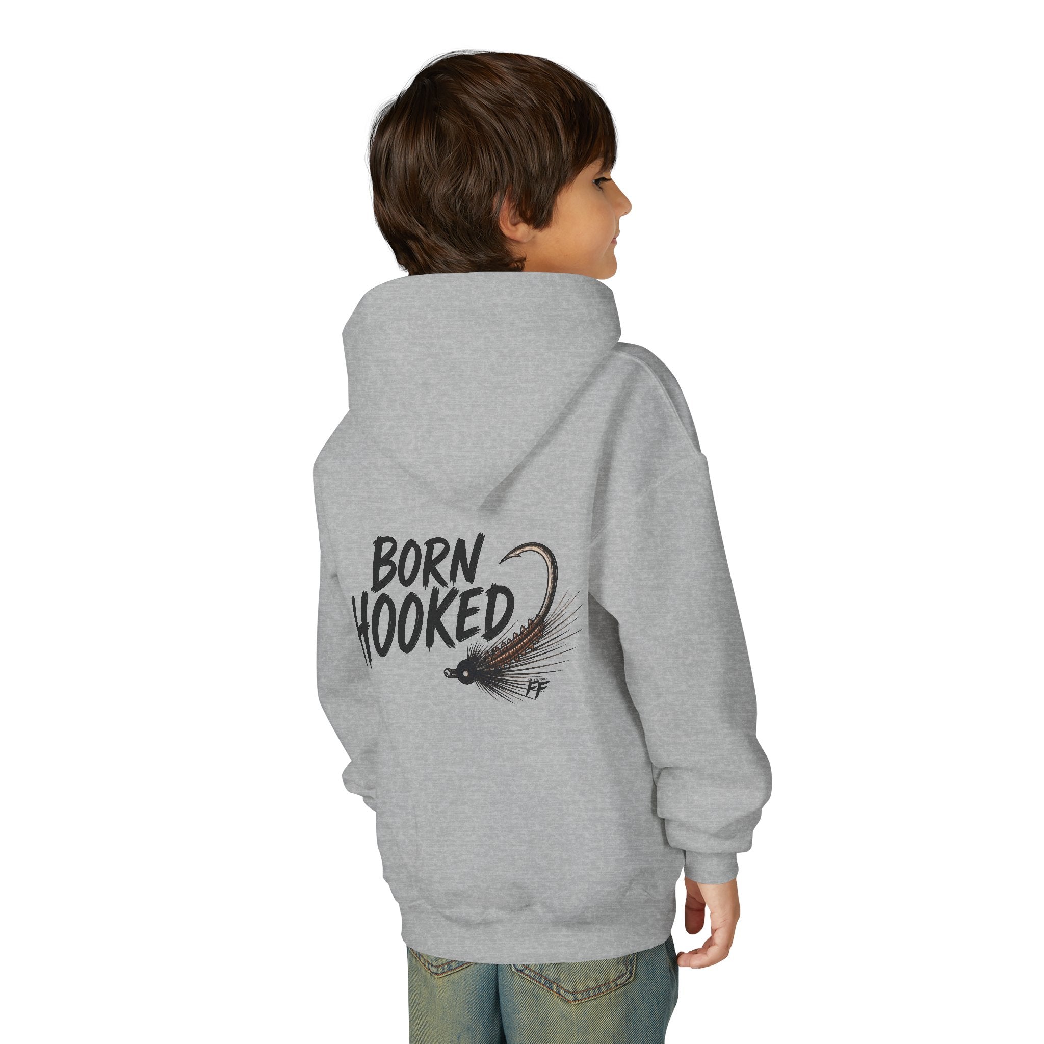 Born Hooked Kids Fishing Shirt | Alaska Salmon Tee | Outdoor Kids Shirt | River Life | Feral in the Frontier