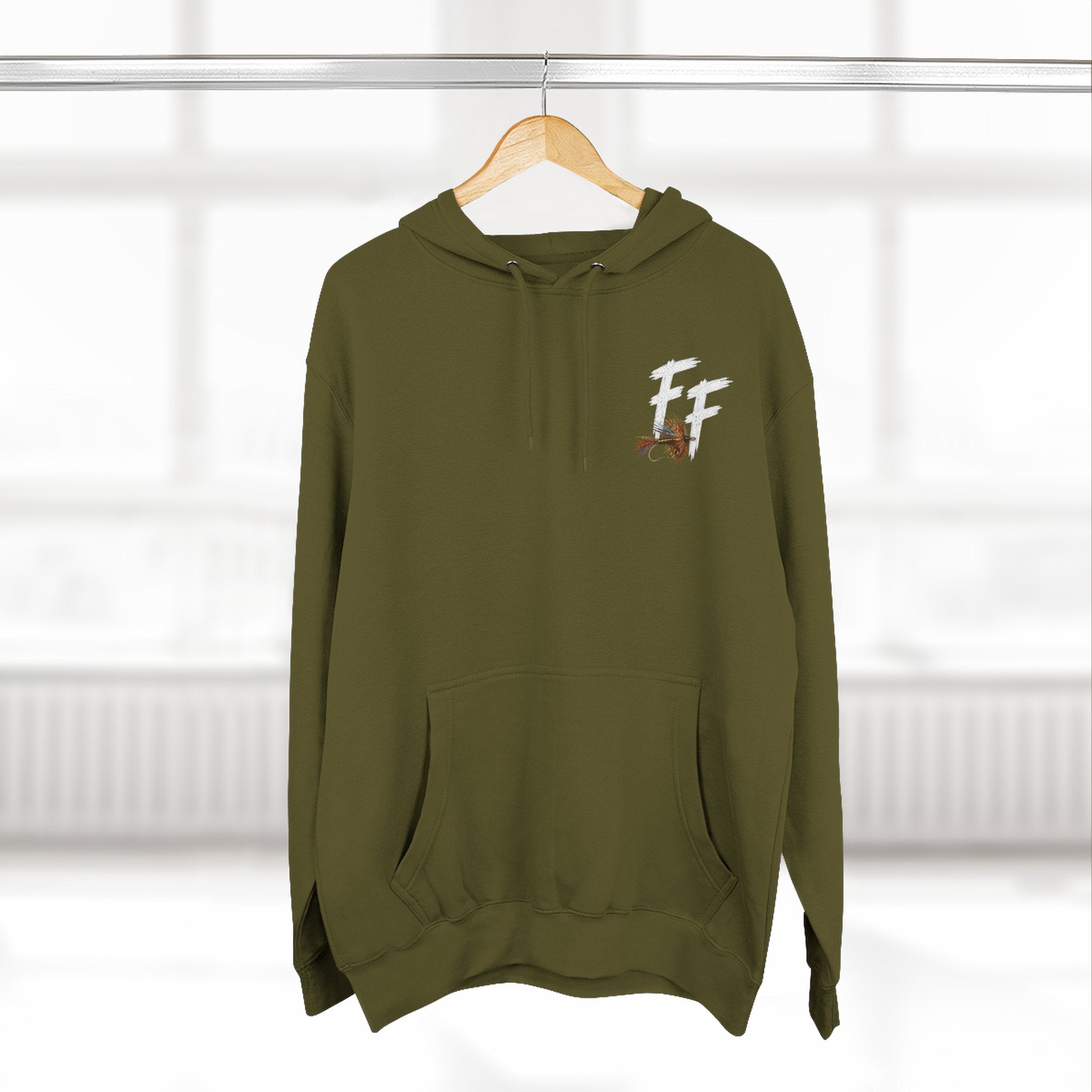 Fish Tails Three-Panel Fleece Hoodie