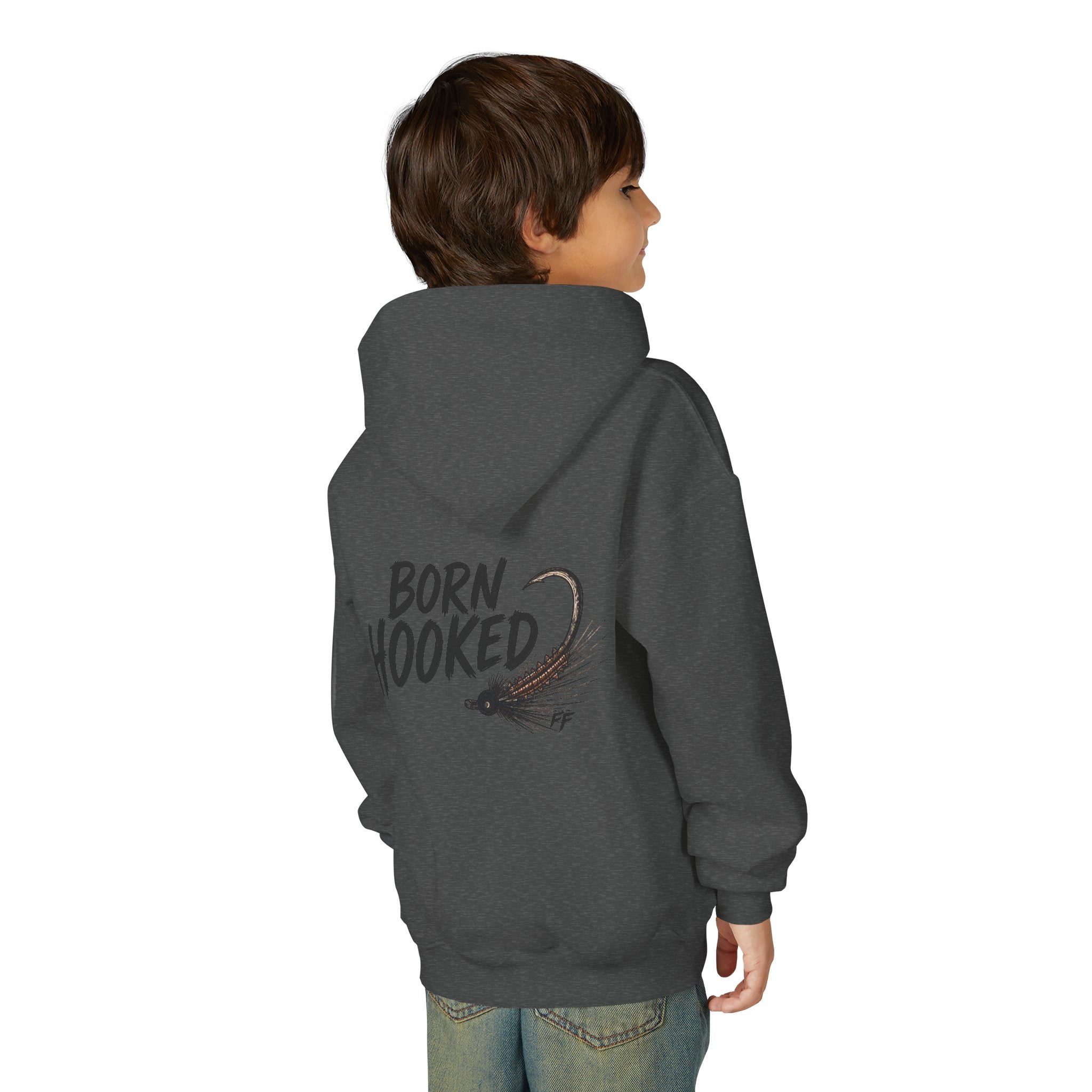 Born Hooked Kids Fishing Shirt | Alaska Salmon Tee | Outdoor Kids Shirt | River Life | Feral in the Frontier
