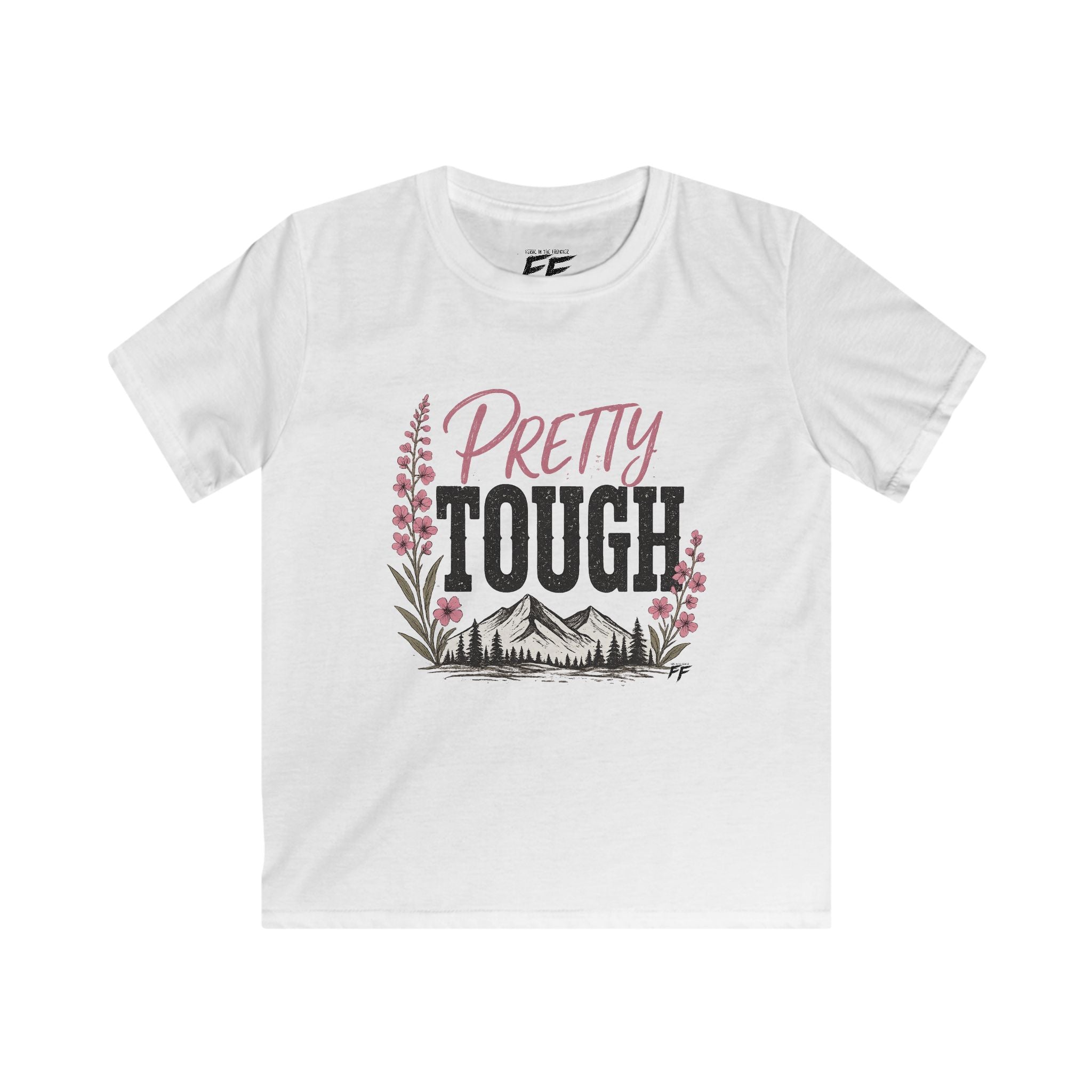 Pretty Tough Shirt for Girls | Feral in the Frontier Tee | Outdoor Kids Graphic Tee | Country Girl Shirt | Wild & Free Kids Shirt
