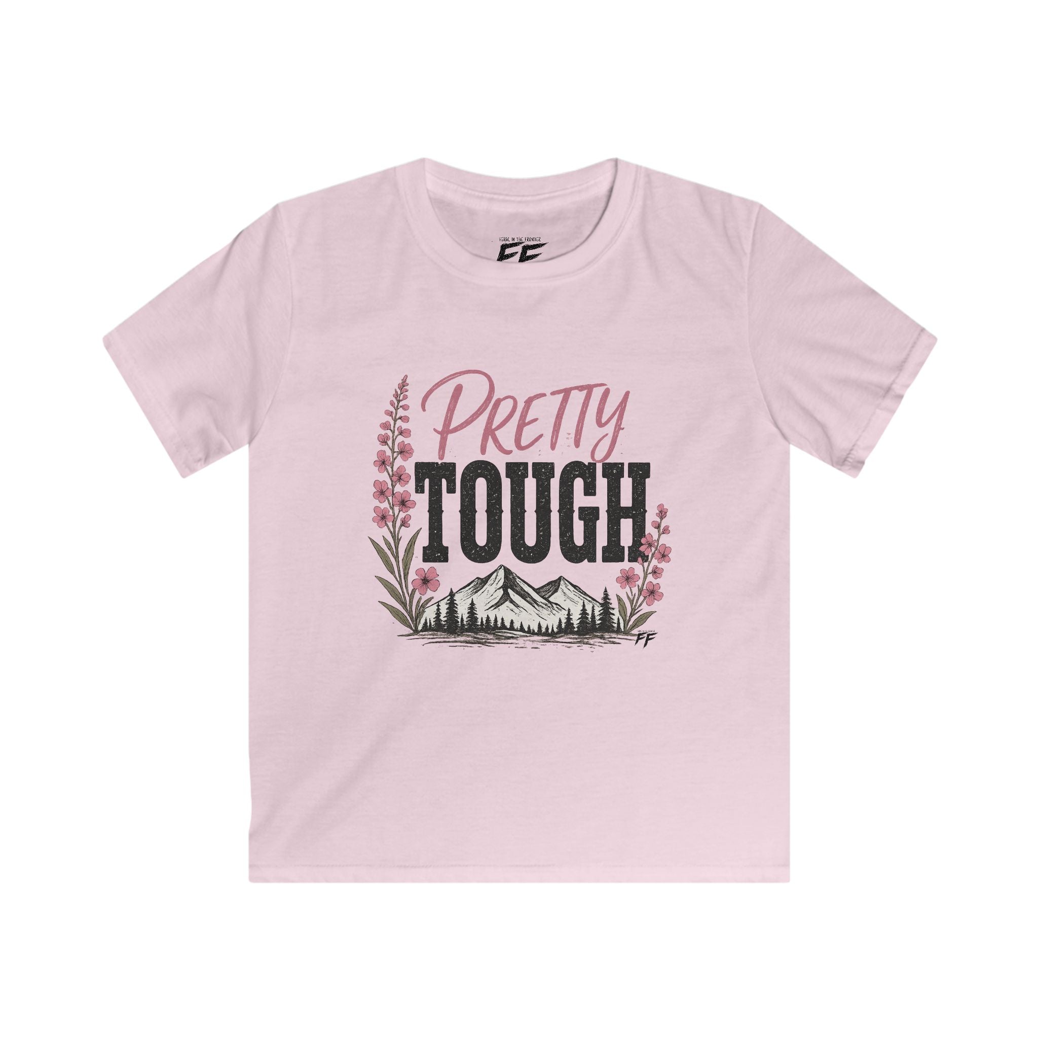 Pretty Tough Shirt for Girls | Feral in the Frontier Tee | Outdoor Kids Graphic Tee | Country Girl Shirt | Wild & Free Kids Shirt