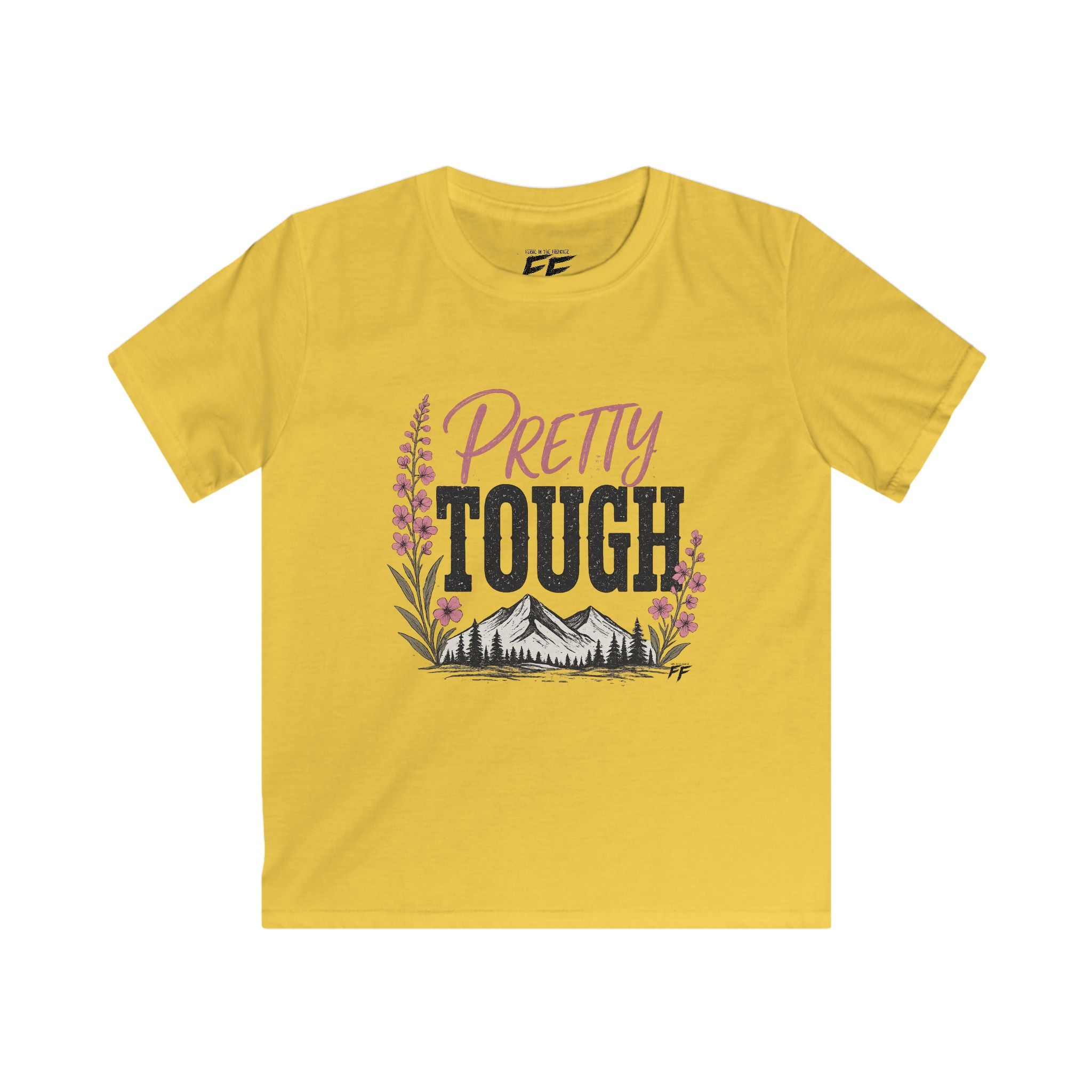 Pretty Tough Shirt for Girls | Feral in the Frontier Tee | Outdoor Kids Graphic Tee | Country Girl Shirt | Wild & Free Kids Shirt