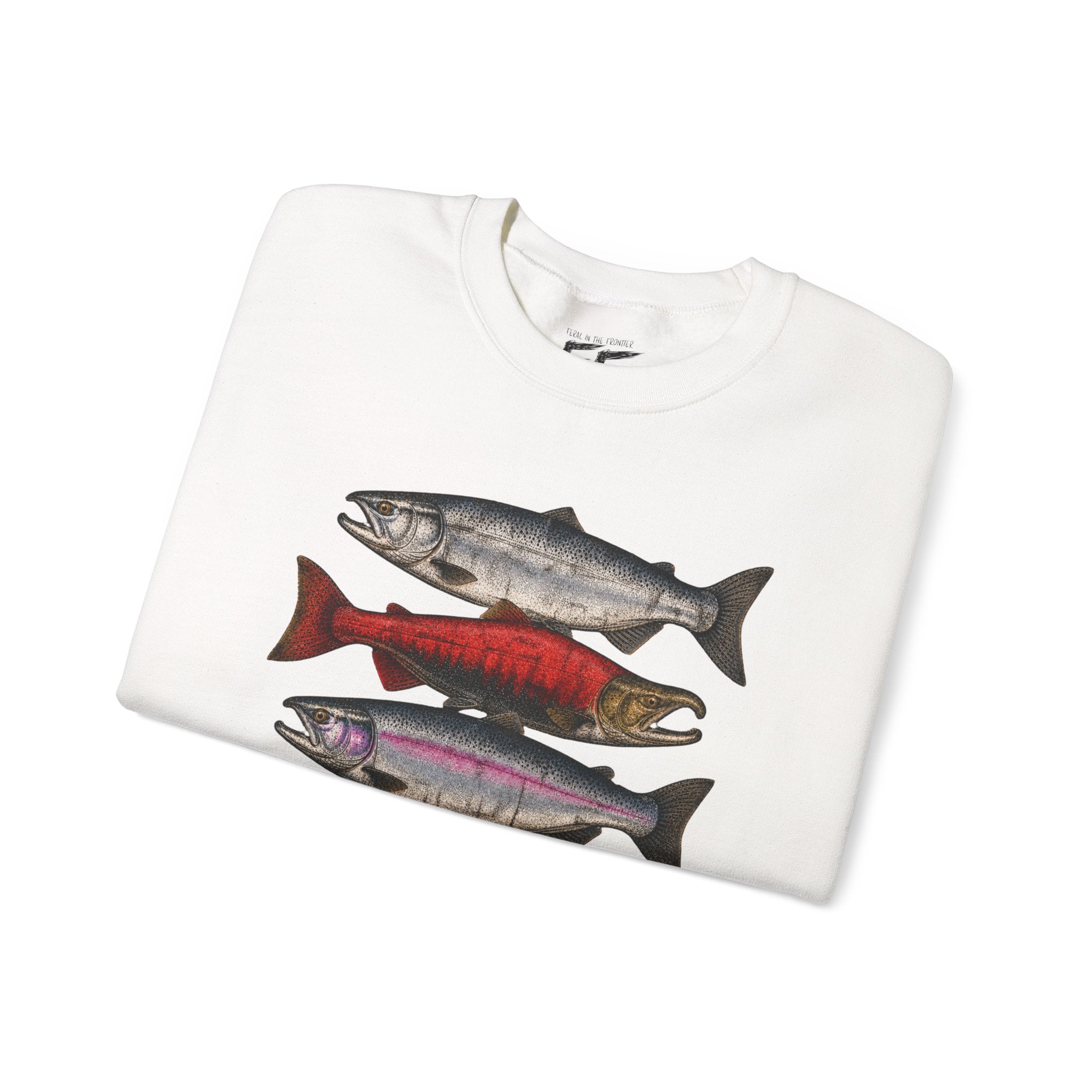 Wild salmon. Real grit. Crewneck Sweatshirt