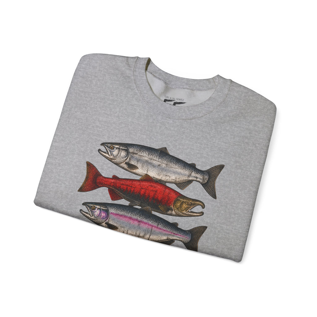 Wild salmon. Real grit. Crewneck Sweatshirt