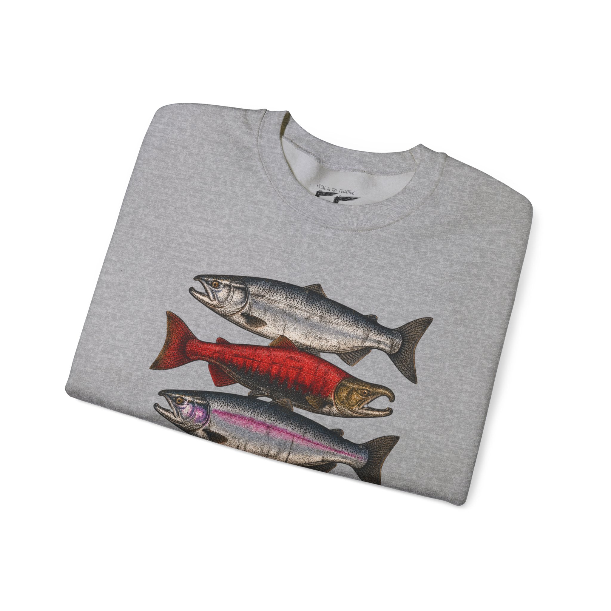 Wild salmon. Real grit. Crewneck Sweatshirt