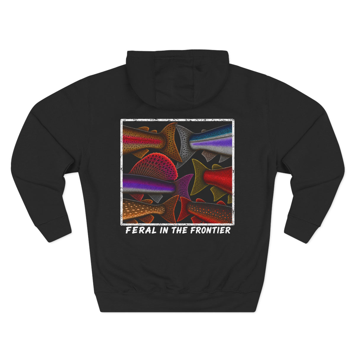 Fish Tails Three-Panel Fleece Hoodie