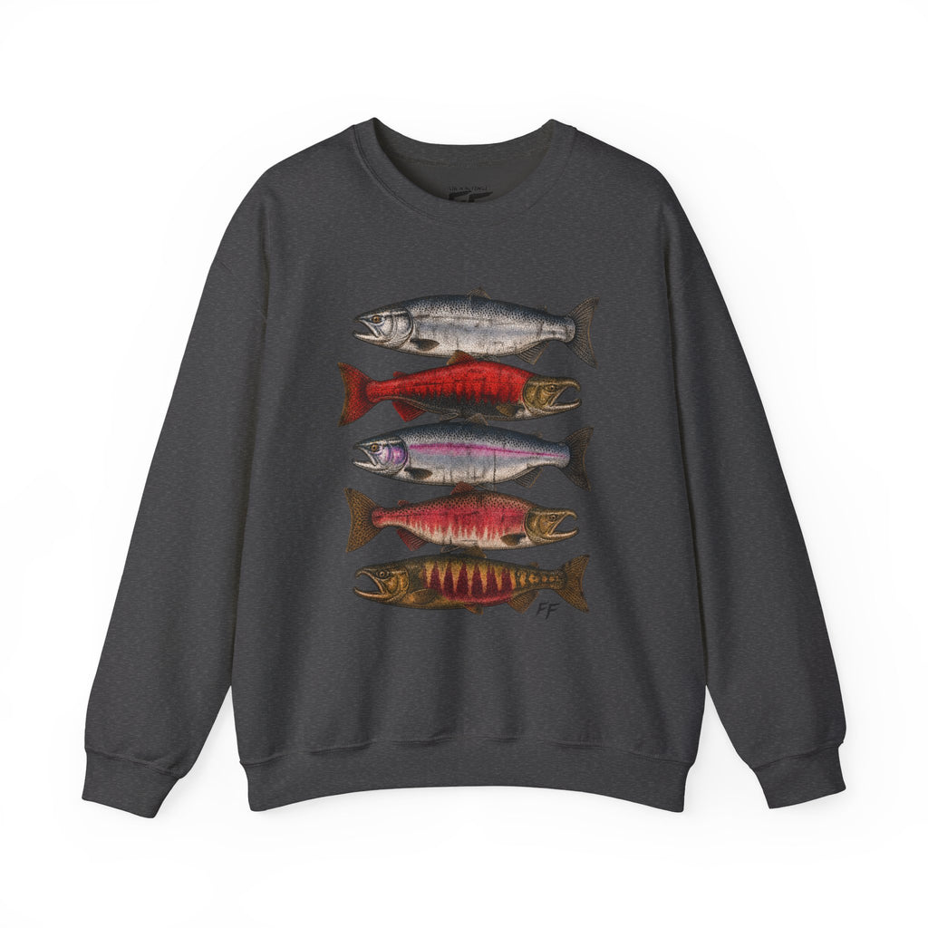 Wild salmon. Real grit. Crewneck Sweatshirt