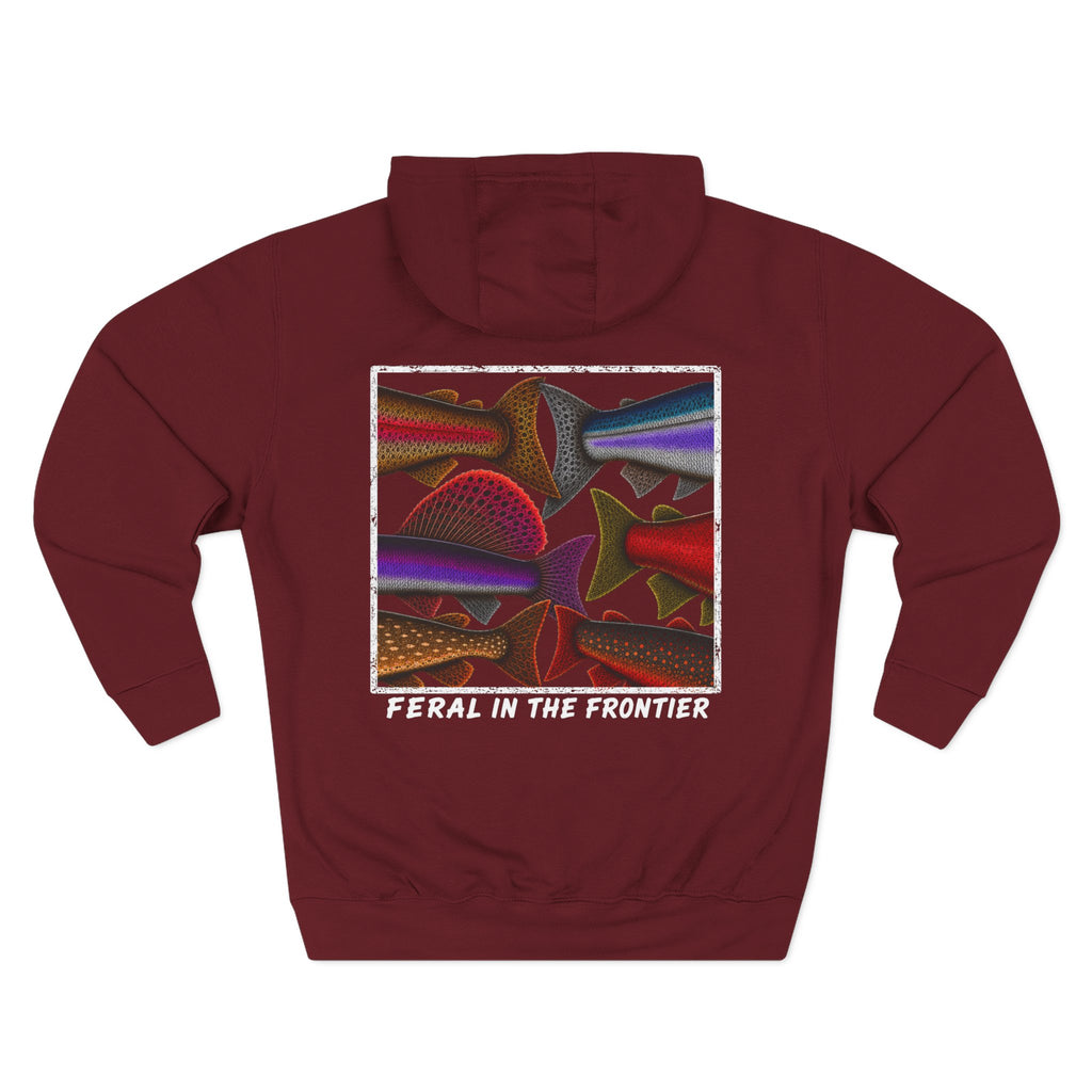 Fish Tails Three-Panel Fleece Hoodie