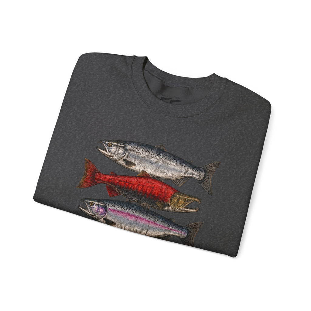 Wild salmon. Real grit. Crewneck Sweatshirt