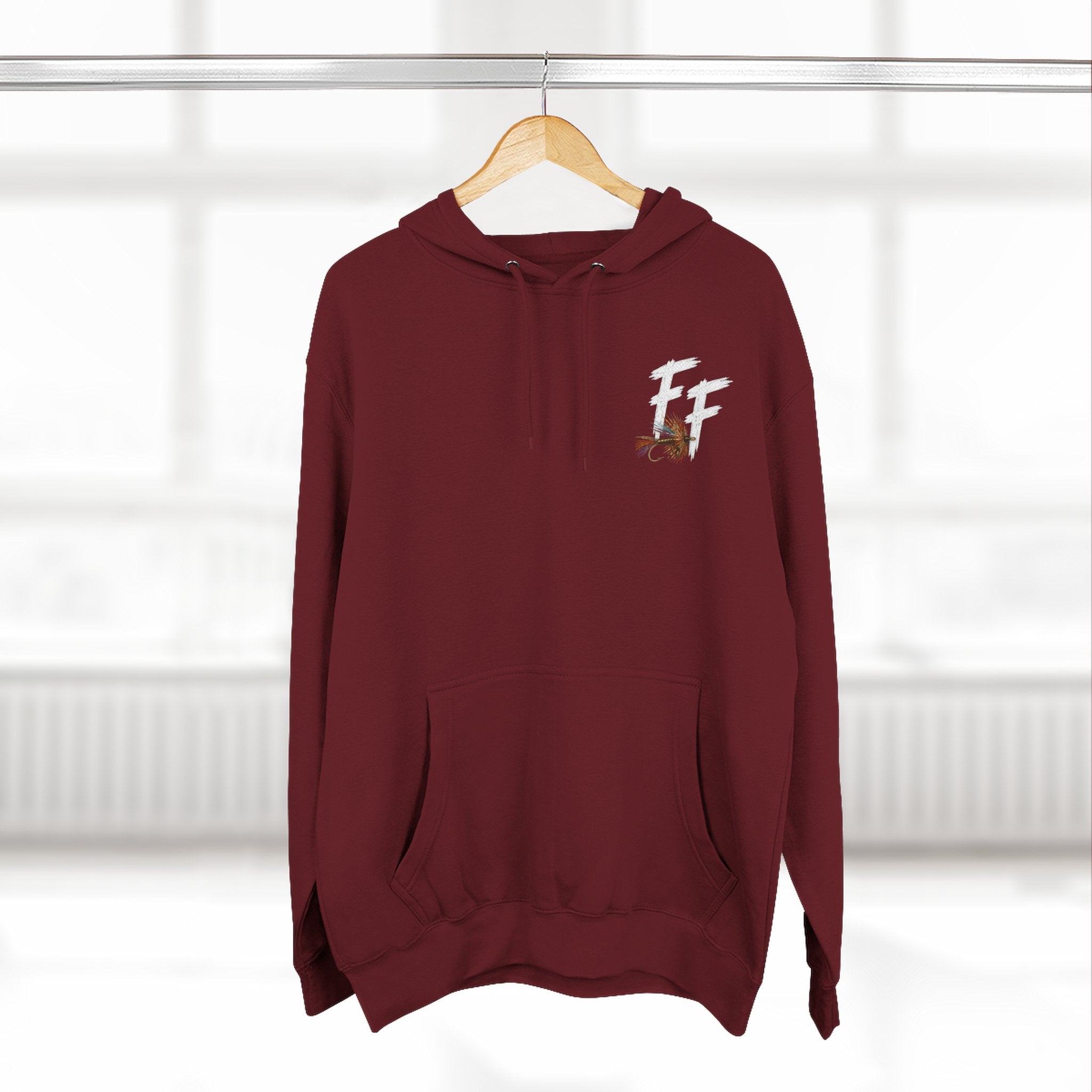 Fish Tails Three-Panel Fleece Hoodie
