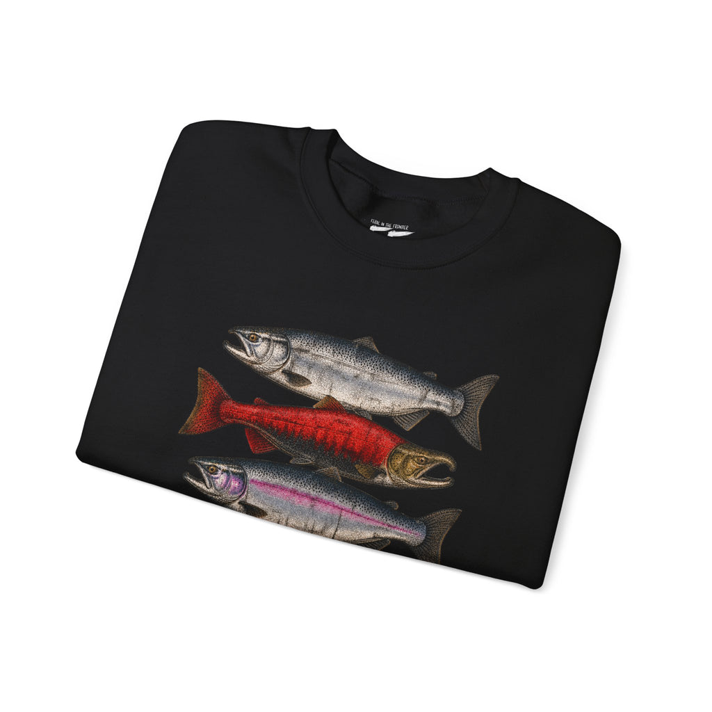Wild salmon. Real grit. Crewneck Sweatshirt