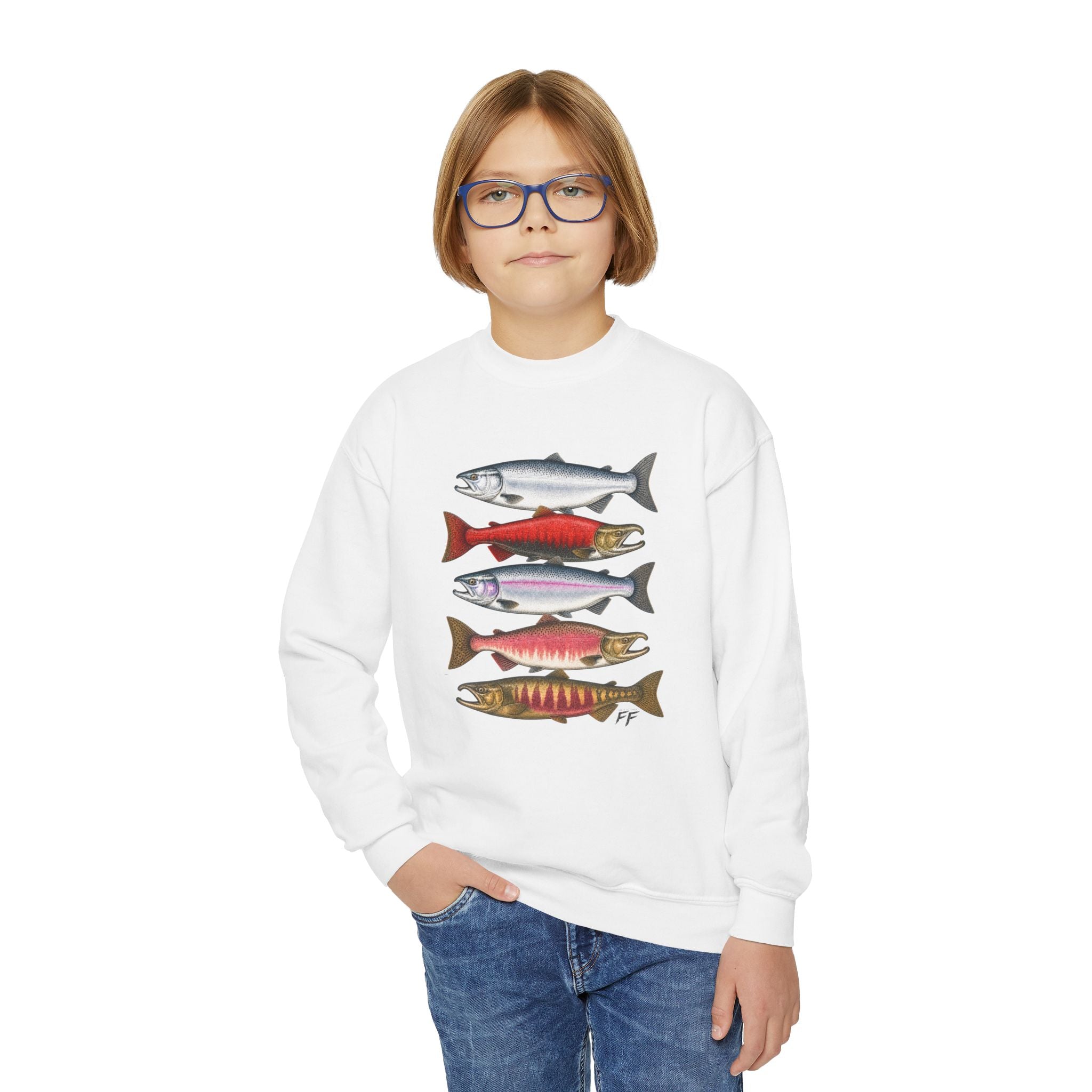 Salmon Lineup Tee