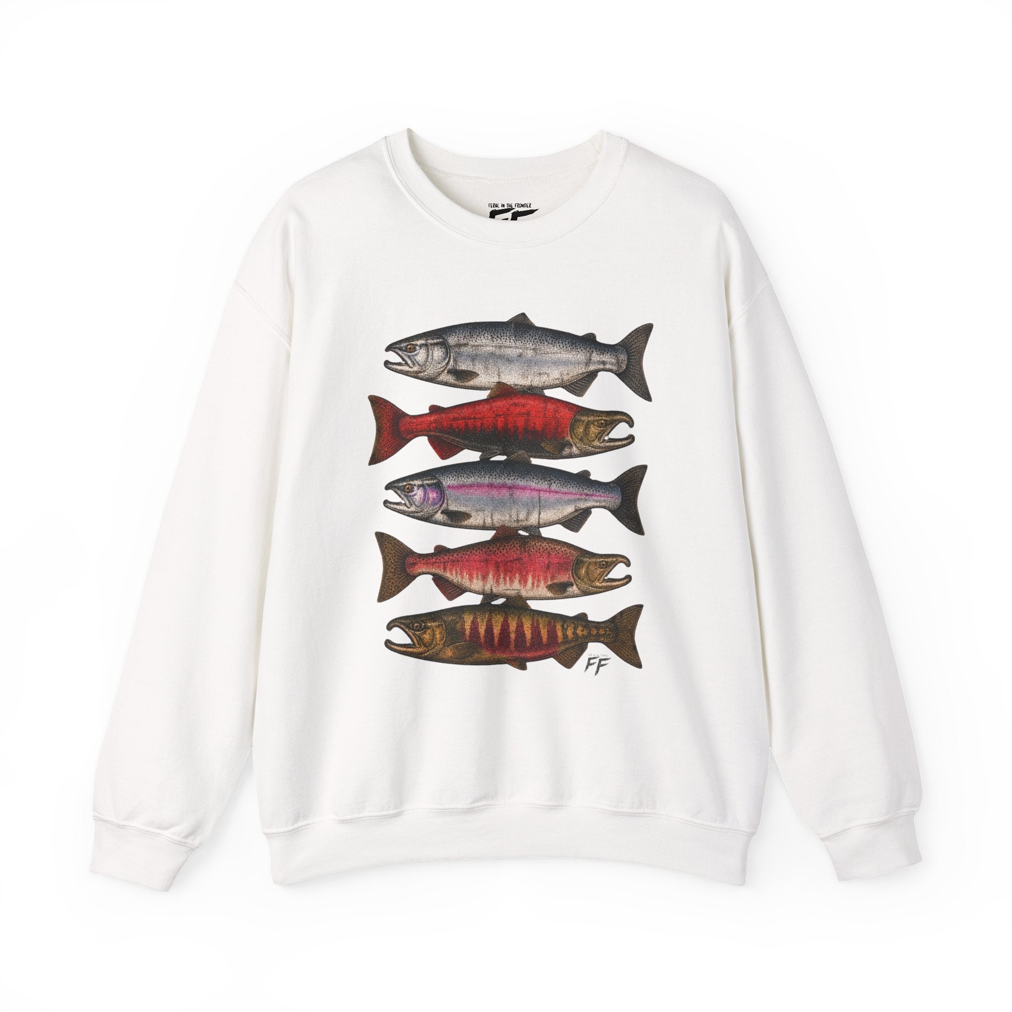 Wild salmon. Real grit. Crewneck Sweatshirt