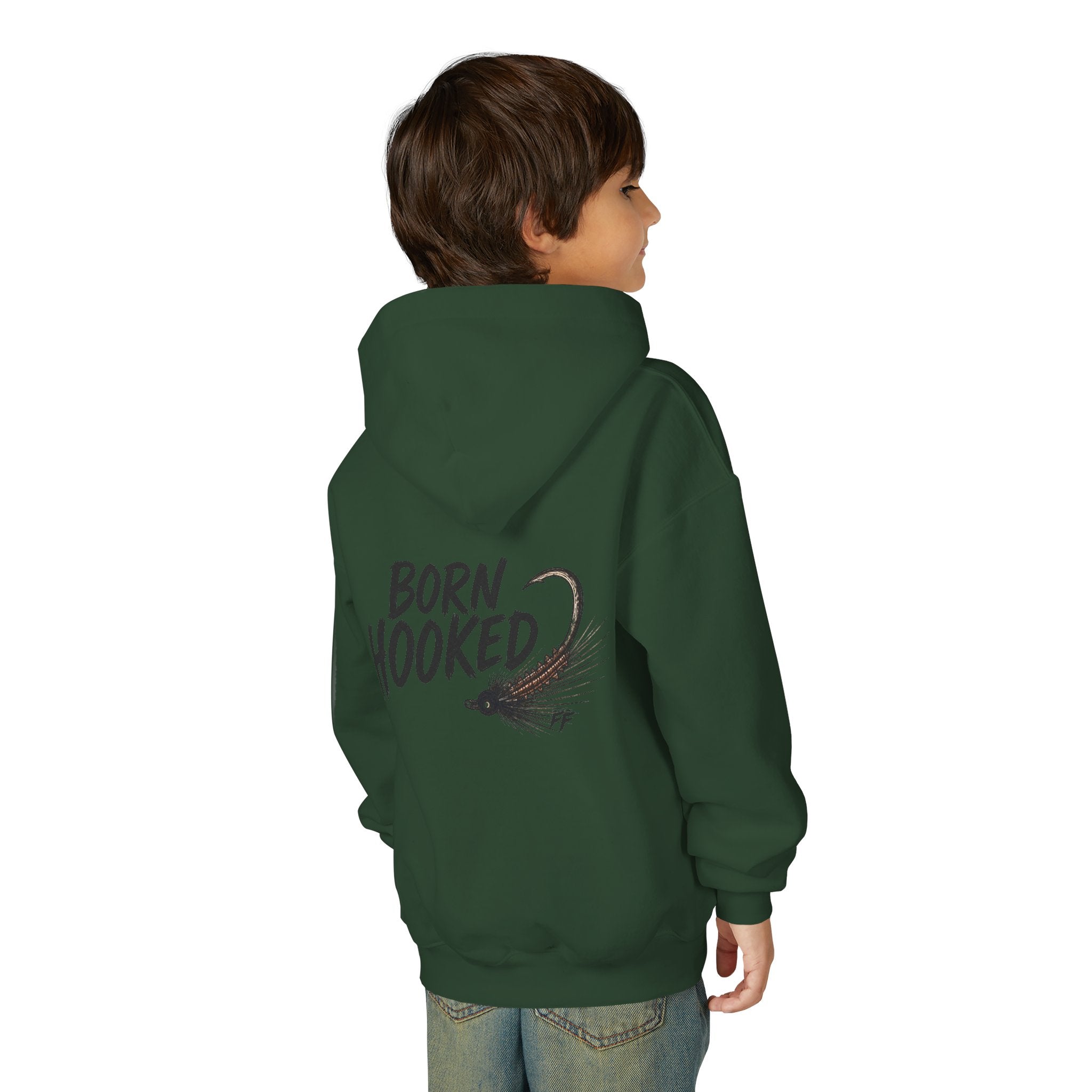 Born Hooked Kids Fishing Shirt | Alaska Salmon Tee | Outdoor Kids Shirt | River Life | Feral in the Frontier