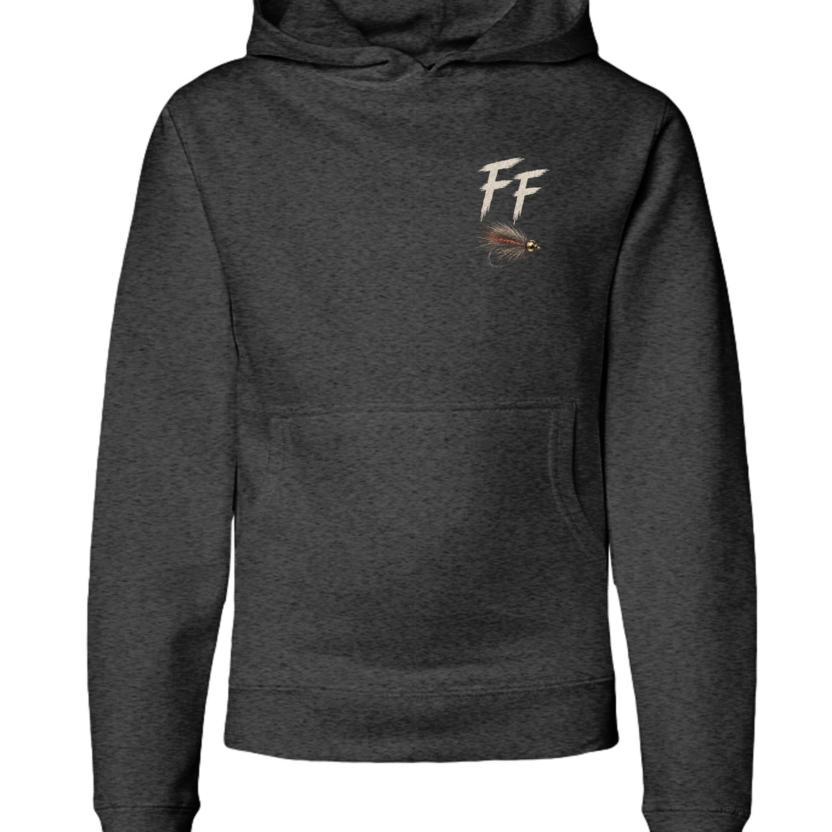 Charcoal Heather - SS4001Y - FRONT